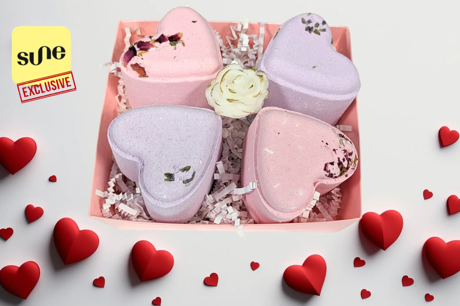 Heart-Shaped Aromatherapy Shower Steamer Gift Set – Relax & Renew Collection