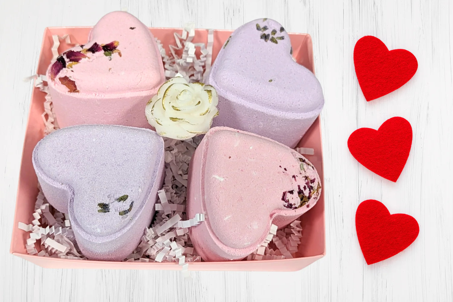 Heart-Shaped Aromatherapy Shower Steamer Gift Set – Relax & Renew Collection