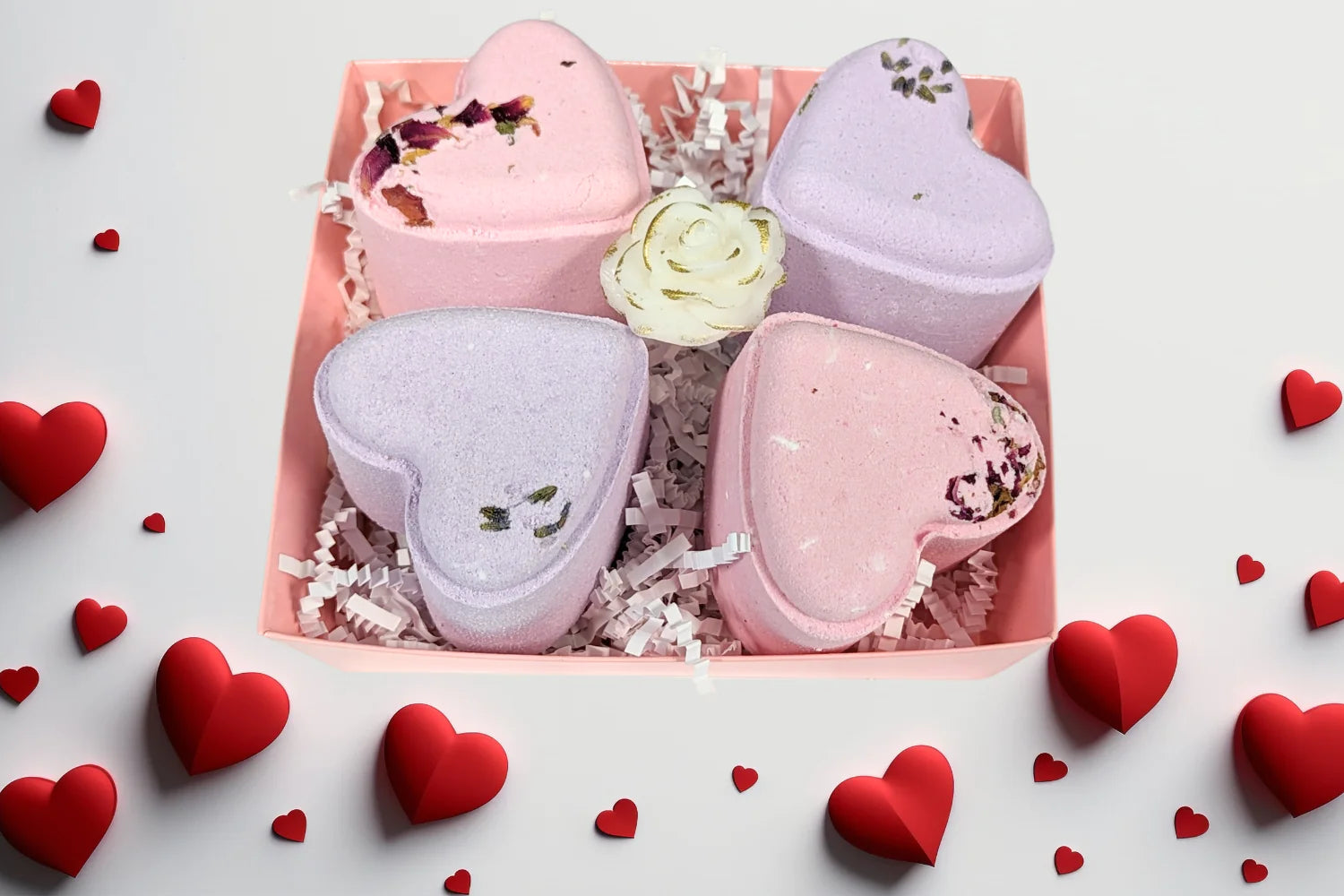 Heart-Shaped Aromatherapy Shower Steamer Gift Set – Relax & Renew Collection
