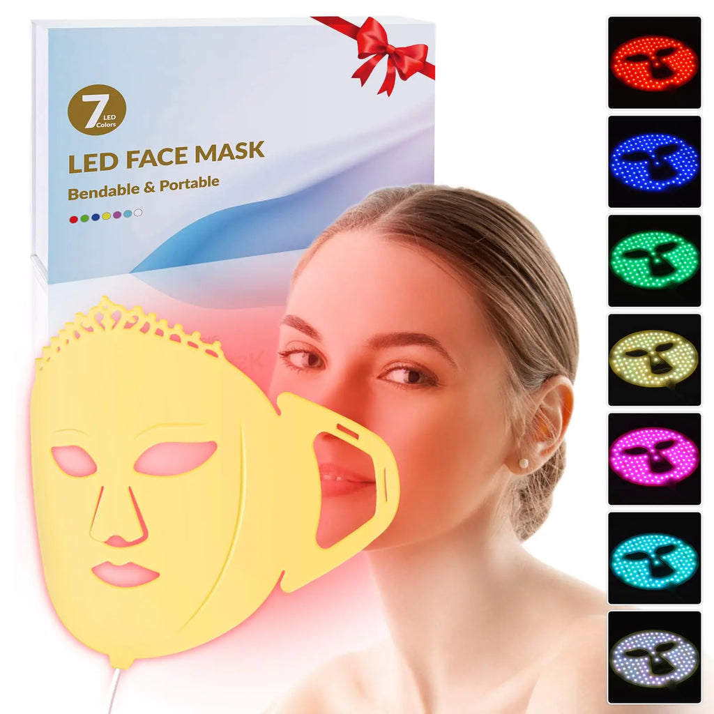 7 Colors “AetherGlow LED Rejuvenation Mask” (Beauty tech, high-end, spa-level)